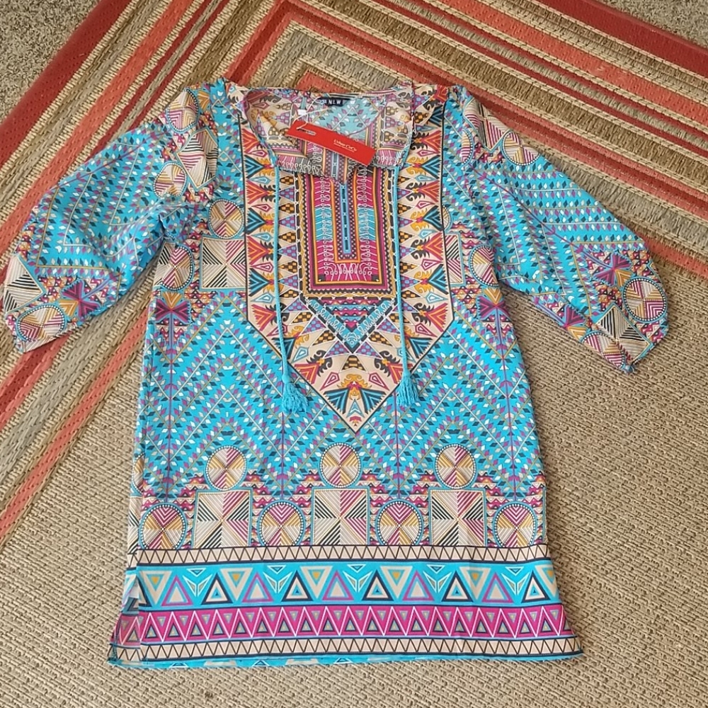 Multi colored tunic
